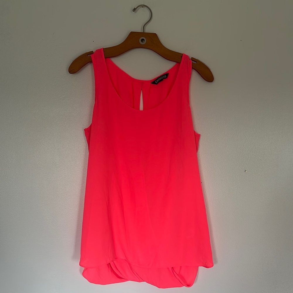 Express Neon Pink Tank Top